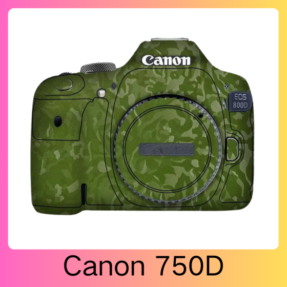 Corpo da Canon 750D - Pele câmera, adesivo câmera - com alta resistência a arranhões, à prova d'água e com design elegante.